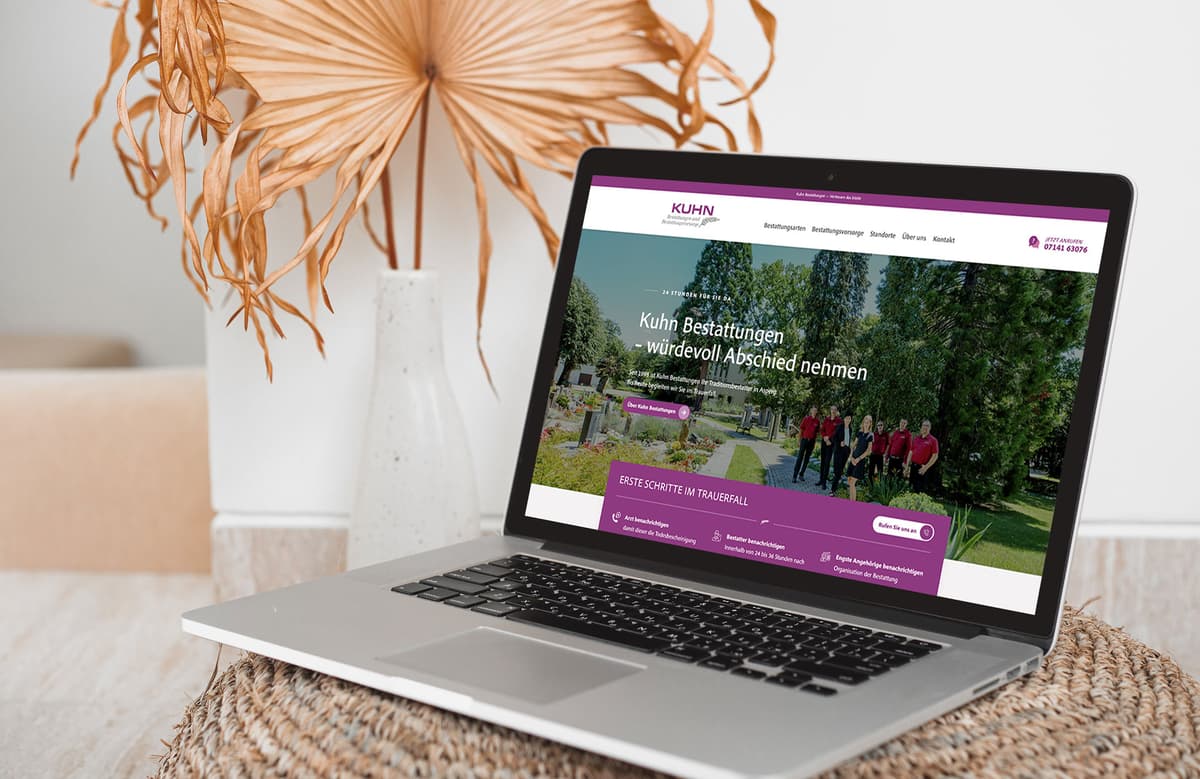Unsere neue Webseite ist jetzt live – Willkommen beim Bestattungsinstitut Kuhn!